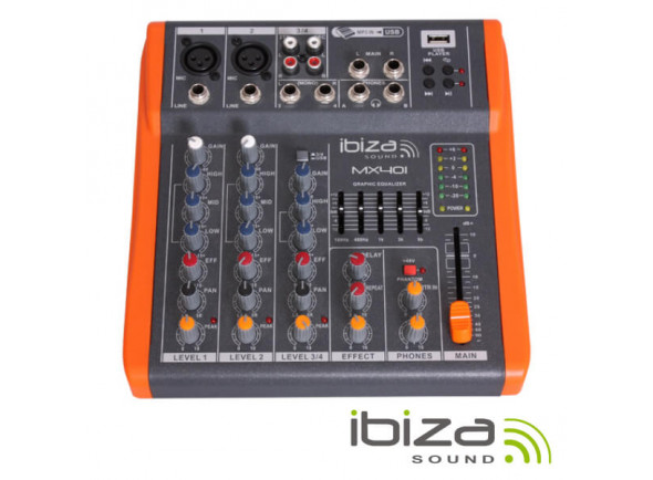 Ibiza  Mesa de Mistura MX801 Black Orange